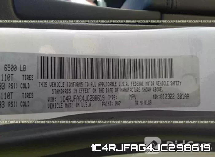 1C4RJFAG4JC298619 фото 10