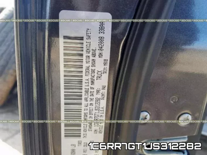 1C6RR7GT1JS312282 фото 2