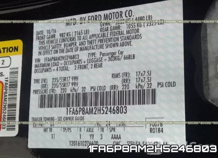 1FA6P8AM2H5246803 фото 10