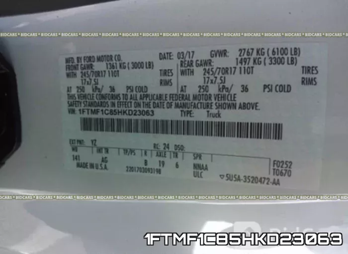1FTMF1C85HKD23063 фото 10