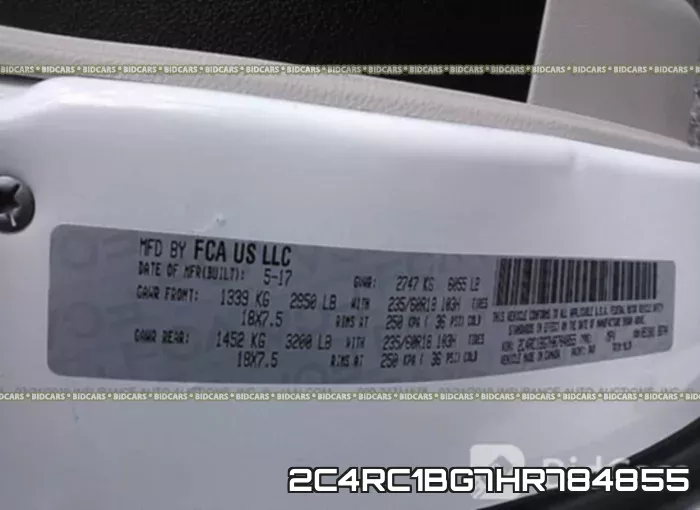 2C4RC1BG7HR784855 фото 10