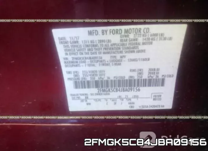 2FMGK5C84JBA09156 фото 10