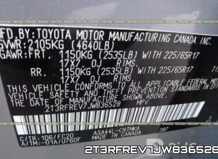 2T3RFREV7JW836528 фото 10