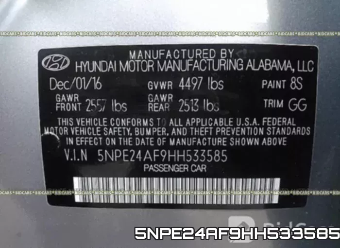 5NPE24AF9HH533585 фото 10