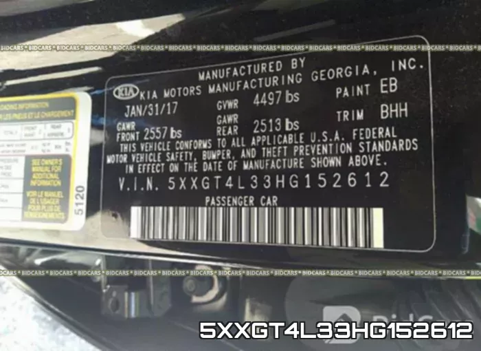 5XXGT4L33HG152612 фото 10