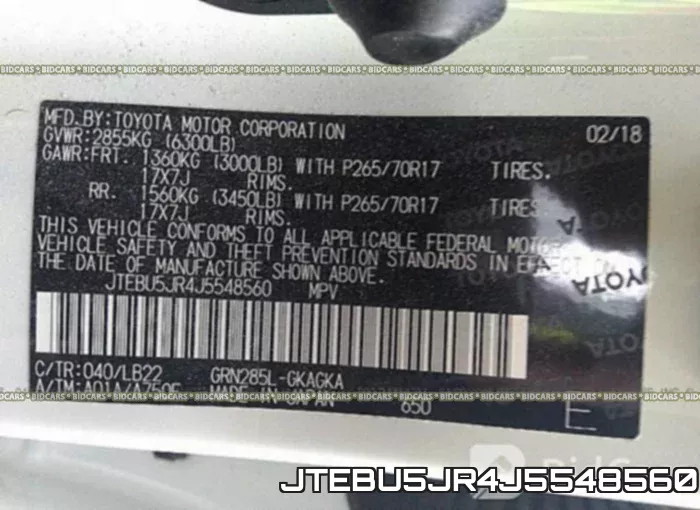 JTEBU5JR4J5548560 фото 10