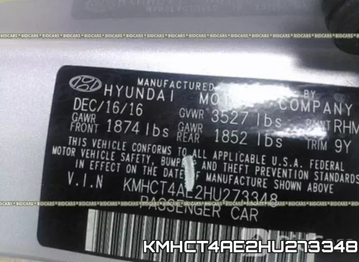 KMHCT4AE2HU273348 фото 10