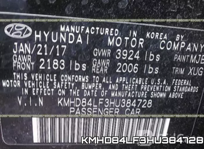 KMHD84LF3HU384728 фото 10