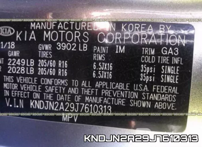 KNDJN2A29J7610313 фото 10