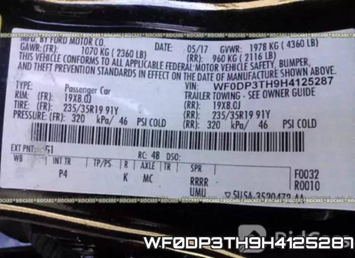WF0DP3TH9H4125287 фото 10