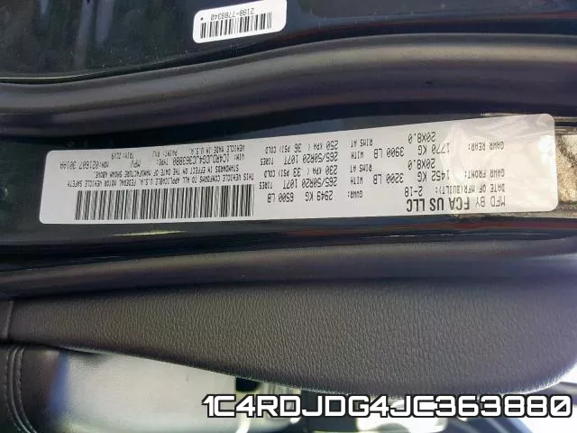 1C4RDJDG4JC363880 фото 2