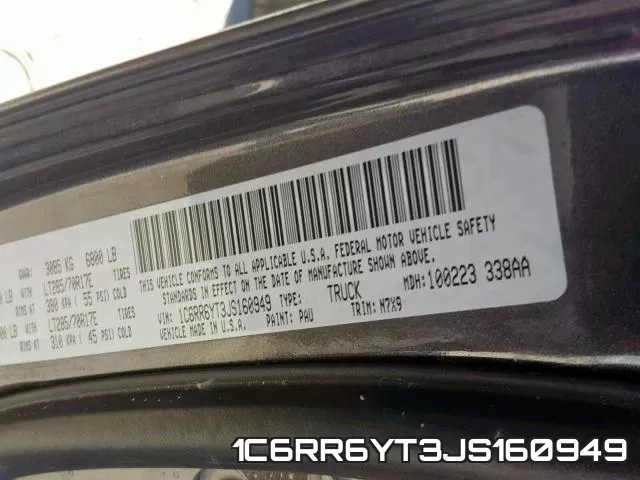 1C6RR6YT3JS160949 фото 2