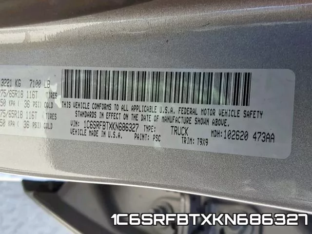 1C6SRFBTXKN686327 фото 2