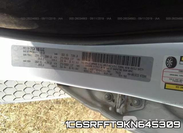 1C6SRFFT9KN645309 фото 10
