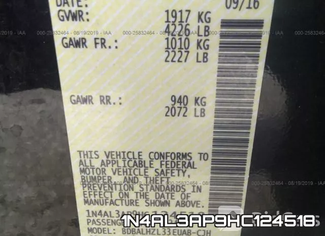 1N4AL3AP9HC124518 фото 9