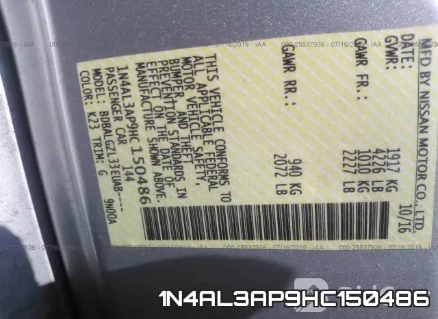 1N4AL3AP9HC150486 фото 10
