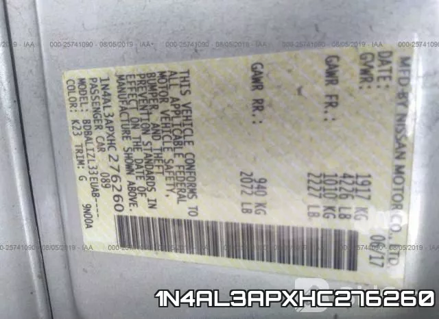 1N4AL3APXHC276260 фото 10