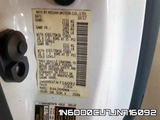 1N6DD0CU7JN716092 фото 2