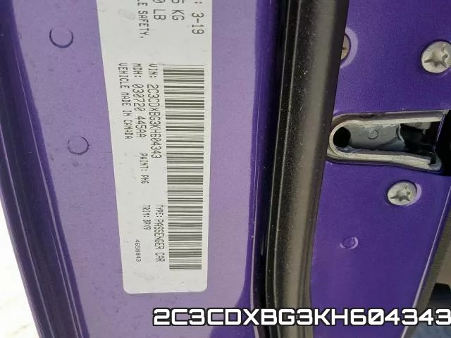 2C3CDXBG3KH604343 фото 2