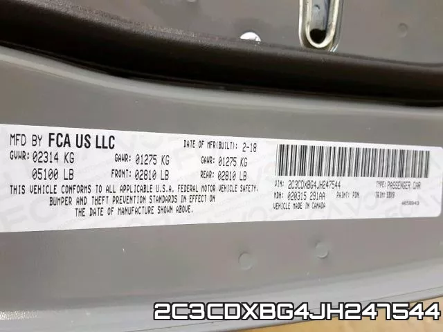 2C3CDXBG4JH247544 фото 2