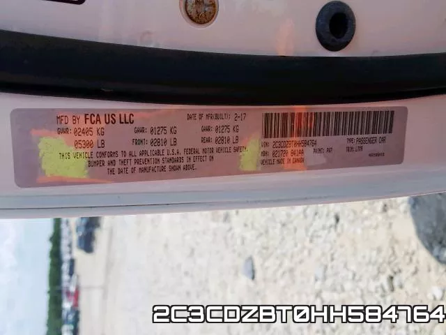 2C3CDZBT0HH584764 фото 2