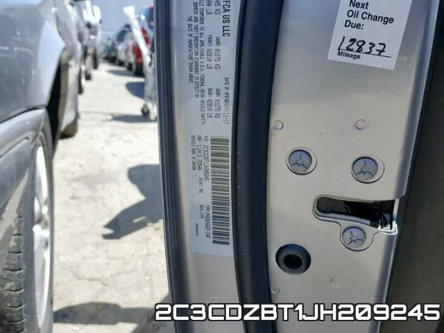 2C3CDZBT1JH209245 фото 2