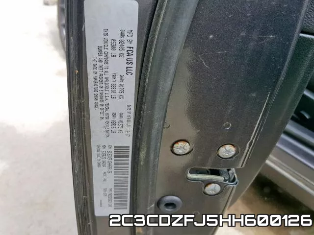 2C3CDZFJ5HH600126 фото 2