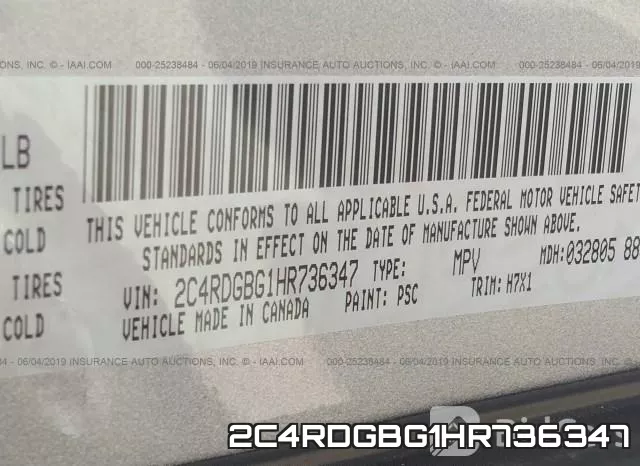 2C4RDGBG1HR736347 фото 10