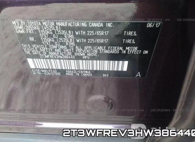 2T3WFREV3HW386440 фото 10