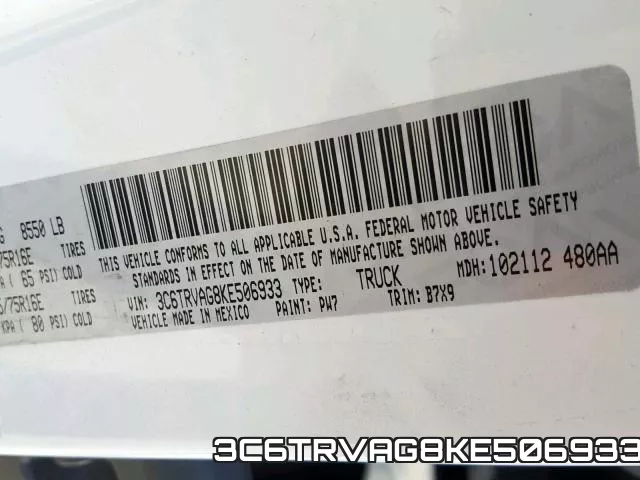 3C6TRVAG8KE506933 фото 2