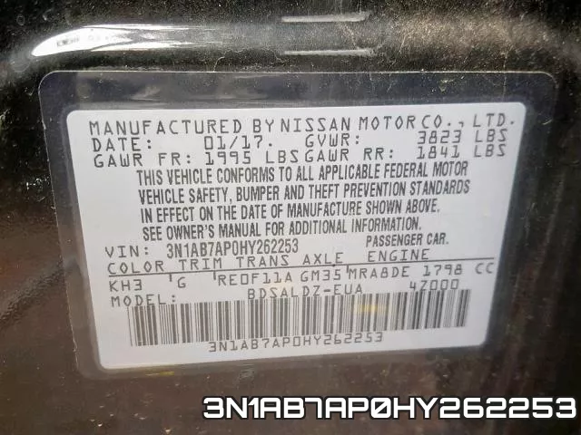3N1AB7AP0HY262253 фото 2