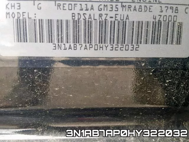 3N1AB7AP0HY322032 фото 2