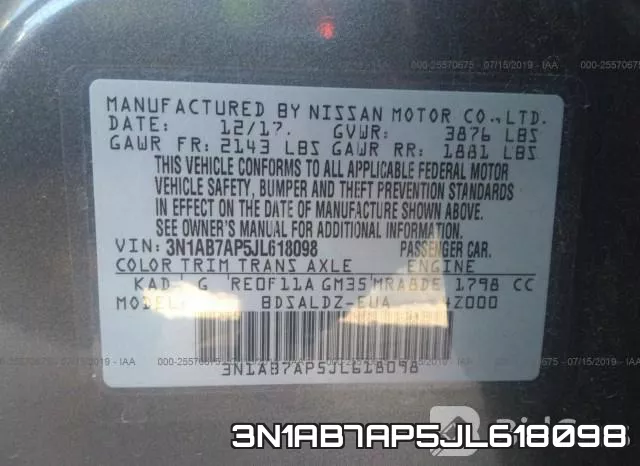 3N1AB7AP5JL618098 фото 10