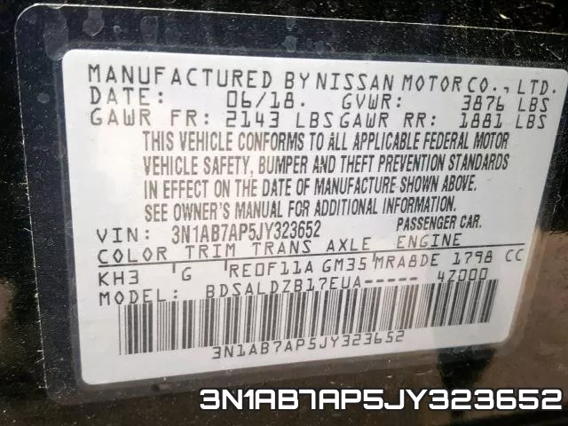 3N1AB7AP5JY323652 фото 2
