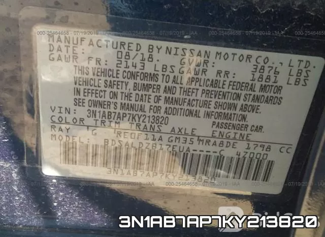 3N1AB7AP7KY213820 фото 10