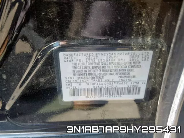 3N1AB7AP9HY295431 фото 2