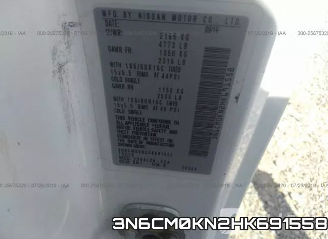 3N6CM0KN2HK691558 фото 10