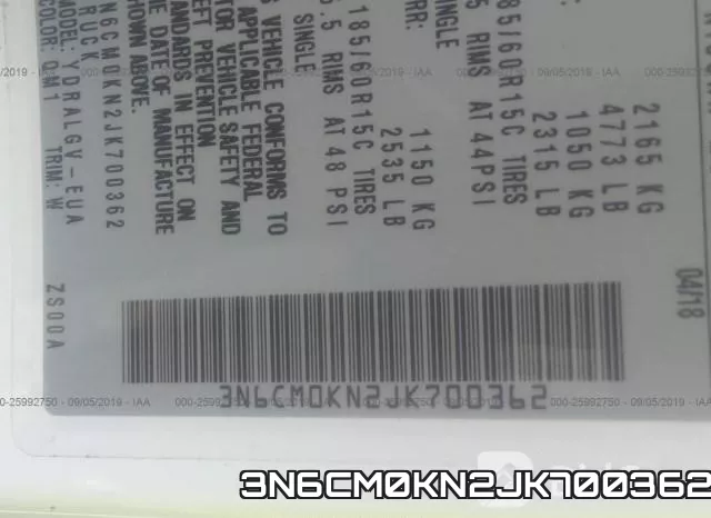 3N6CM0KN2JK700362 фото 10