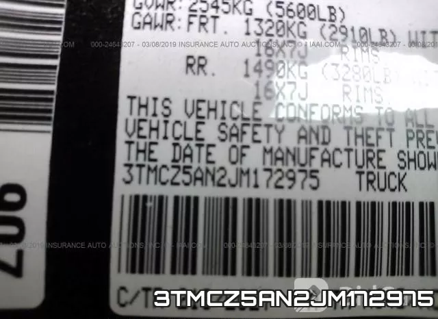 3TMCZ5AN2JM172975 фото 9