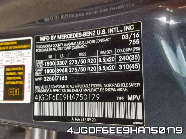 4JGDF6EE9HA750179 фото 2
