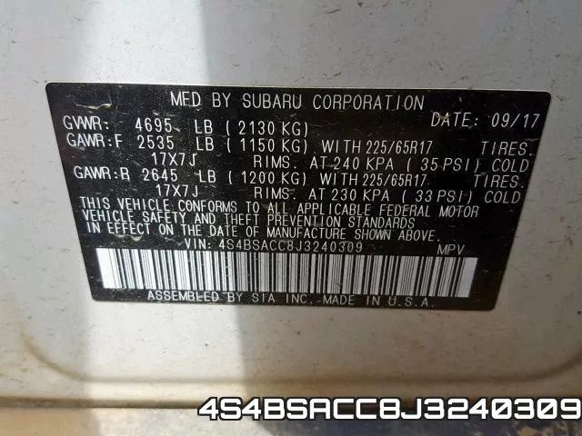 4S4BSACC8J3240309 фото 2