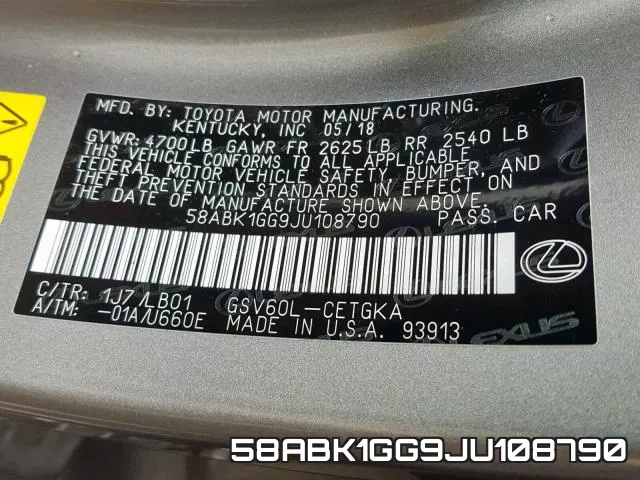 58ABK1GG9JU108790 фото 2