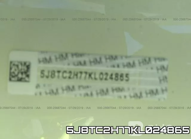 5J8TC2H77KL024865 фото 10
