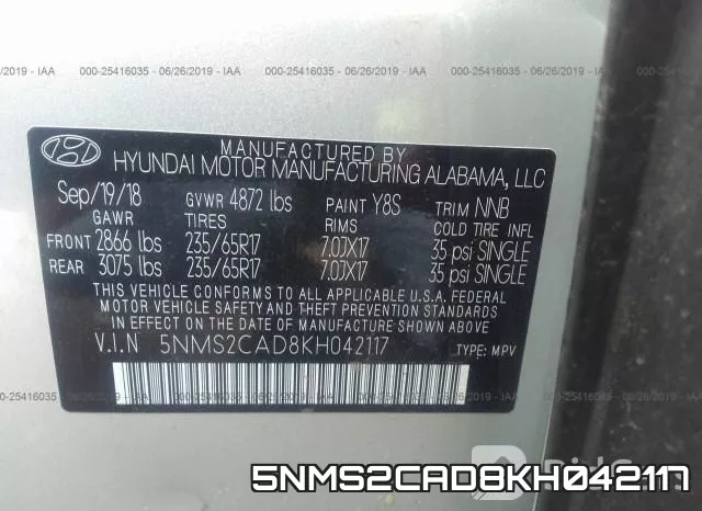 5NMS2CAD8KH042117 фото 10