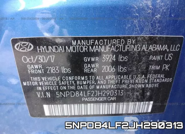 5NPD84LF2JH290313 фото 10