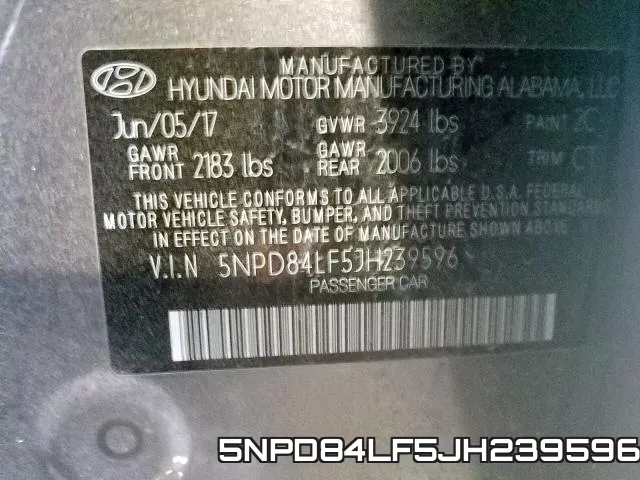 5NPD84LF5JH239596 фото 2