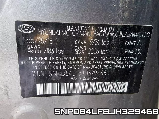 5NPD84LF8JH329468 фото 2