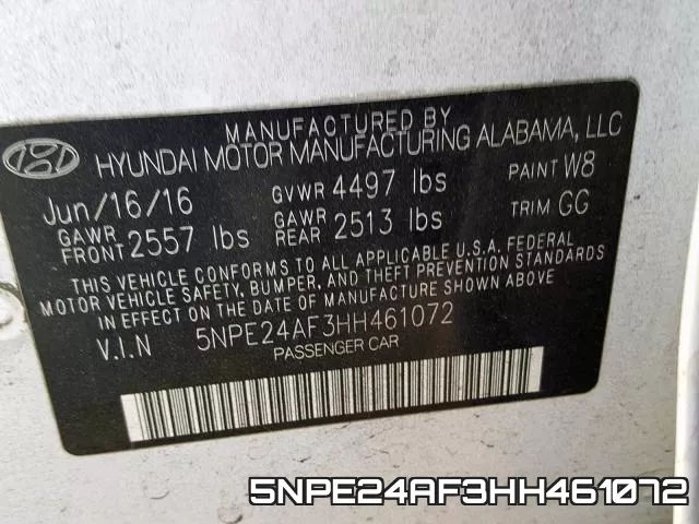 5NPE24AF3HH461072 фото 2