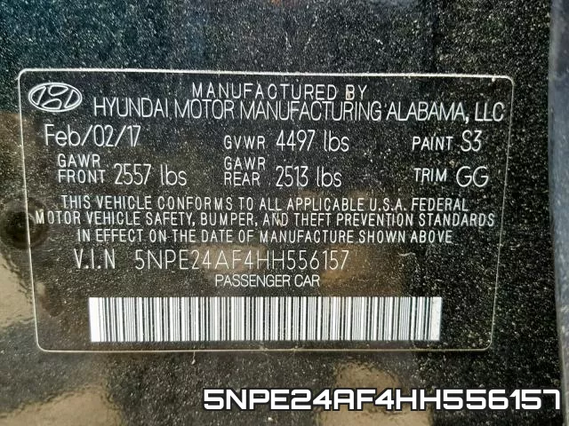 5NPE24AF4HH556157 фото 2