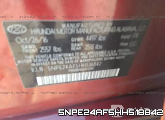 5NPE24AF5HH518842 фото 10